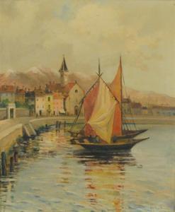 burgess james g 1865-1950,MADERNO, LAKE OF GARDA, ITALY,Grogan & Co. US 2012-09-30