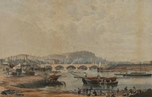 BURGESS James Howard 1817-1890,THE LONG BRIDGE, BELFAST,Ross's Auctioneers and values IE 2022-08-17