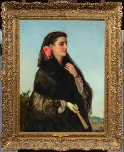 BURGESS John Bagnold 1830-1897,Solemn Beauty,Clars Auction Gallery US 2023-05-12