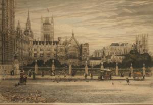 BURGESS Walter William,A view of the Palace of Westminster and Westminste,1902,Duke & Son 2018-09-06