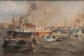 BURGHARDT Gustav 1898-1970,Port of Hamburg,Stahl DE 2014-03-01