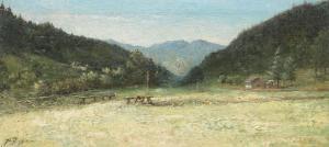 BURGHELE Ilie 1874-1937,Peisaj de munte,Artmark RO 2012-05-15