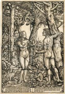 BURGKMAIR Hans I 1473-1531,Adam and Eve,1525,Galerie Koller CH 2024-03-22
