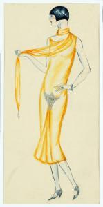 BURGNER Dodo 1907-1998,Donna con vestito giallo,Capitolium Art Casa d'Aste IT 2018-09-12