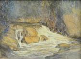 BURGOYNE Saint Georges 1882-1964,Small Falls, Archambault Creek,1918,Walker's CA 2017-07-12
