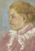 BURI Max Alfred 1868-1915,Portrait of a girl,Galerie Koller CH 2009-06-16