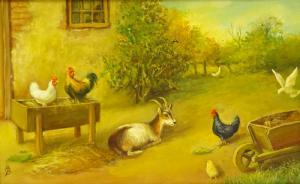 BURKE Harold Arthur 1852-1942,Hens and Goats,David Duggleby Limited GB 2019-09-13