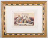 BURKE Harold Arthur,Mentone, Dominoes in a Café,19th/20th century,Tooveys Auction 2023-01-18