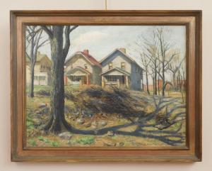 BURKHART Emerson C 1905-1969,Houses, East Broad St., Columbus, OH,1943,Rachel Davis US 2023-10-21