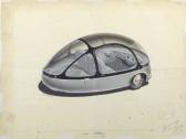 BURKI Charles 1909-1994,A futuristic car design,1950,Christie's GB 2002-01-22