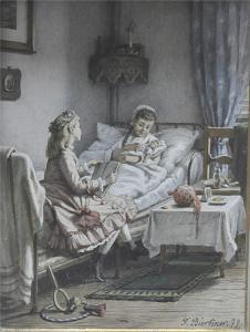 BURKNER F 1879,Zum Besuch. Zum Krankenbesuch,1879,Reiner Dannenberg DE 2012-03-23