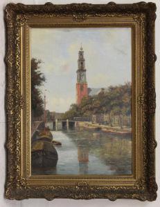 BURKSEN Willem Johannes 1857-1935,Westertoren Amsterdam,Venduehuis NL 2015-10-07