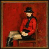 BURLAKOV Andrey,Sitting girl in red,2003,Bruun Rasmussen DK 2008-11-17