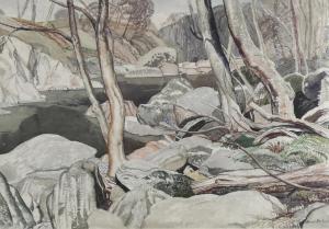 BURLEIGH Averil Mary 1885-1949,a mountain pool,Burstow and Hewett GB 2023-01-25