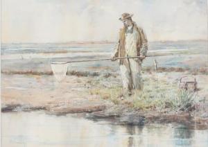 BURLEIGH Sydney Richmond 1853-1931,Crab Fisherman,Copley US 2021-07-10