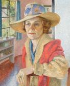 BURLEIGH Veronica 1909-1999,portrait of a lady in a summer hat,Bonhams GB 2004-04-27