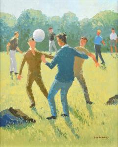 BURLEY David William 1901-1990,Football in the park,Peter Wilson GB 2023-06-22