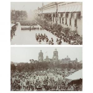 BURLINGAME WAITE CHARLES 1861-1929,Cinco de Mayo in the Zocalo of México,Parad,1904,Morton Subastas 2019-10-24