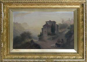 BURLISON Clément 1815-1899,Valle Ambrosia, Italy,Anderson & Garland GB 2022-03-29