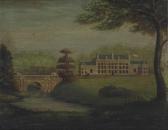 BURLSON John 1800,View of Wynyard Hall, County Durham,Christie's GB 2014-05-22