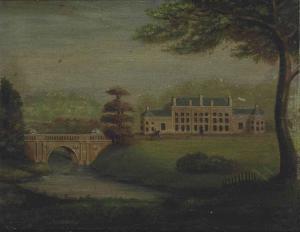 BURLSON John 1800,View of Wynyard Hall, County Durham,Christie's GB 2014-05-22