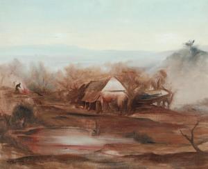 BURMANN Fritz 1892-1945,Foggy landscape,Bruun Rasmussen DK 2023-06-06