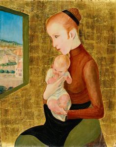 BURMANN Fritz 1892-1945,Mutter mit Kind,Van Ham DE 2024-01-11