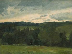 BURNAND Eugène 1850-1921,Landschaftsstudie,Schuler CH 2018-12-12