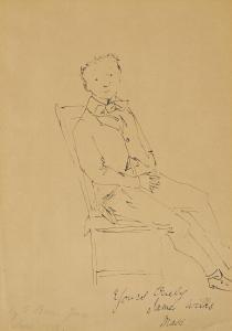 BURNE JONES Edward Coley 1833-1898,Portrait of James Wilks, seated,1889,Christie's GB 2018-12-11