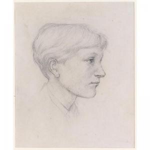 BURNE JONES Edward Coley 1833-1898,portrait of the artist's son philip,Sotheby's GB 2005-06-07