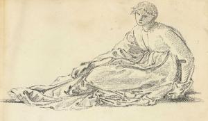 BURNE JONES Edward Coley 1833-1898,Study of a reclining female figure,Christie's GB 2011-06-15