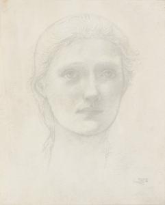 BURNE JONES Edward Coley 1833-1898,STUDY OF ANNE POLLEN FOR KING COPHETUA AND THE BE,1880,Sotheby's 2015-07-15