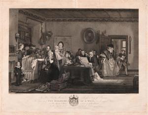 BURNET John 1784-1868,The Reading of a Will,1825,Mellors & Kirk GB 2022-04-12