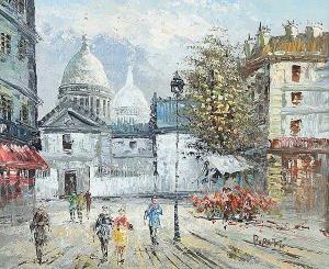 BURNETT STUART Augustus 1850-1898,PARIS STREET,Ross's Auctioneers and values IE 2020-12-02