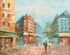 BURNETT STUART Augustus 1850-1898,PARIS STREET,Ross's Auctioneers and values IE 2022-04-20