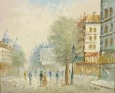 BURNETT STUART Augustus 1850-1898,Scène de rue à Paris,Campo & Campo BE 2019-09-07