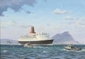 BURNETT W,Off Gibraltar; SS Canberra and a flotilla ofsmaller vessels,Bonhams GB 2010-09-07