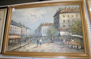 BURNETT W,View of a Paris Street,Tooveys Auction GB 2012-07-10