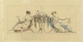 BURNEY Edward Francis,Two decorative neoclassical designs with Muses,1811,Christie's 2009-01-30