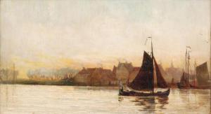 BURNLEY M,Sunset on the Scheldt,Fieldings Auctioneers Limited GB 2018-05-19