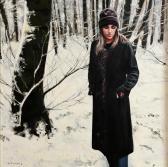 BURNS GERARD 1961,Girl Between Trees in Winter,Morgan O'Driscoll IE 2013-02-18