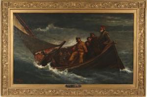 BURNS James,Toilers of the Sea,1878,Butterscotch Auction Gallery US 2016-11-06