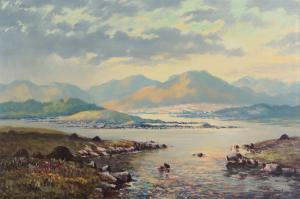 BURNS Milton James,LOUGH ANURE IN THE ROSSES, DONEGAL,Ross's Auctioneers and values 2023-11-08