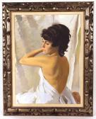 BURNS Paul Callan Vincent 1910-1990,Portrait of a Woman,1969,Nye & Company US 2013-04-30