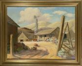BURNS QUIGLEY Edward 1895-1989,Farm in the Foothills,Clars Auction Gallery US 2018-09-15