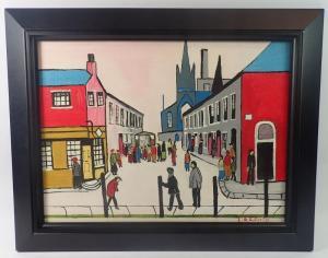 BURNS William Bill F,The Fever Van (copy of Lowry painting),Smiths of Newent Auctioneers 2024-04-04