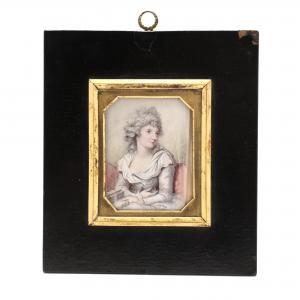 BURRELL Joseph Francis 1770-1834,Portrait Miniature of a Lady,Leland Little US 2022-07-21