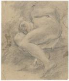 BURRINI Giovanni Antonio,Figura maschile sdraiata e raccolta sul fianco des,1680,Gonnelli 2013-12-12