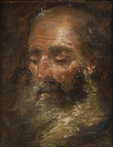 BURRINI Giovanni Antonio 1656-1727,Study for the head of a bearded man,Bonhams GB 2010-04-28