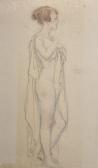 BURROUGHS Bryson 1869-1934,Figure Study of a Semi Naked Lady,1918,John Nicholson GB 2019-09-04